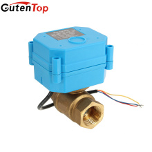 Lb Guten top 1/2 em latão motor elétrico operado válvula de esfera de bronze válvula de esfera motorizada